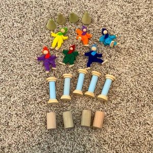 Handmade loose parts & posable people ❤️